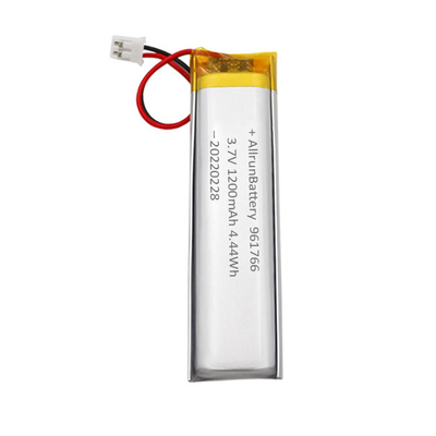 3.7V 1200mAhは超携帯用医療機器のための注文李ポリマー電池のパックを狭くする