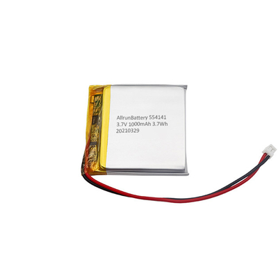 正方形の再充電可能なリチウム ポリマー電池 1000mAh リポ 電池 3.7 V
