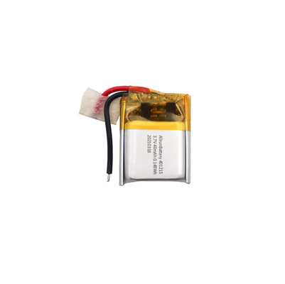 3.7V 40mAh 超小型 リポ バッテリー / リチウムポリマーバッテリー 401215