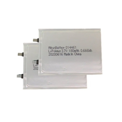 スリム リポ バッテリー 3.7 V 180mAh リチウム ポリマー バッテリー 超薄型 1mm