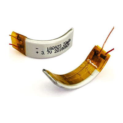 3.7V 22mAh 注文 リポ 電池のパックはリチウム ポリマー電池のパックを曲げました