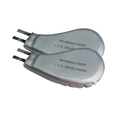 452026 3.7 V 180mAh リポ 電池の注文の再充電可能なリチウム ポリマー電池の身につけられる