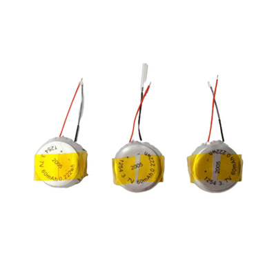 1C再充電可能な李ポリマー電池のパック ボタン3.7V 60mAh LiPo電池の提供