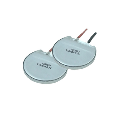 注文の電気歯ブラシのための強力で安全な円形の リポ 電池 3.7V 210mAh