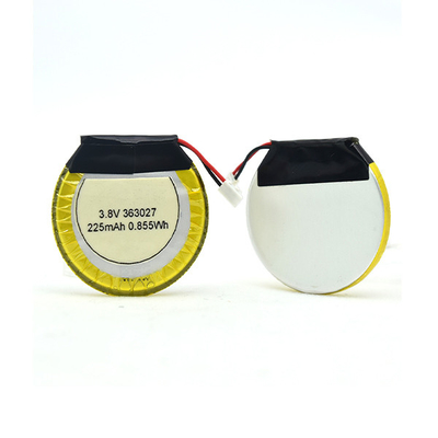 ブルートゥースのヘッドホーンのための225mAh 3.8 V李ポリマー電池の円形/リポ電池