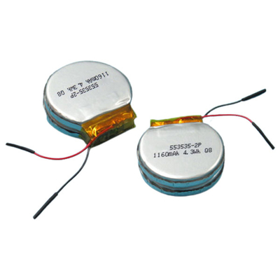医学の習慣 1160mAh リポ 電池 3.7 V のリチウム ポリマー電池 1S2P