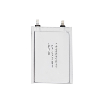 RFID電子タグ用TBD 3.7V 70mAh超薄型リポバッテリー