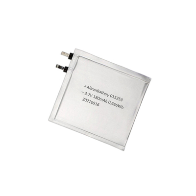スマートな膝パッドのための 1mm 超薄い リポ 電池 3.7V 180mAh 015253