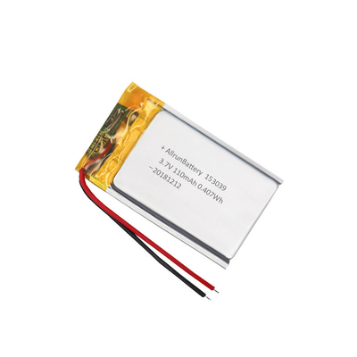3.7V 110mAh リポ バッテリー / 超薄型充電式リチウムポリマーバッテリー