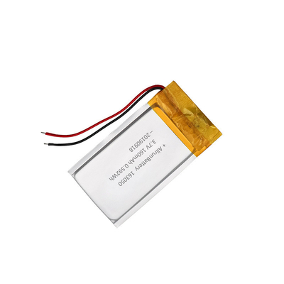 160mAh 163050 充電式リチウム イオン ポリマー バッテリー パック 3.7 V