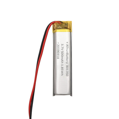 ペンを読むために狭い3.7V 500mAh 801350の習慣の李イオン電池超