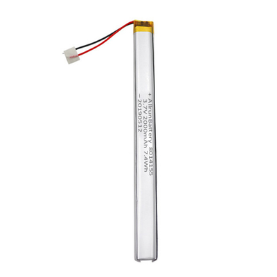 信頼できる 3.7 V 2000mAh 注文の リポ 電池はペン ドライブの棒のために非常に狭いです