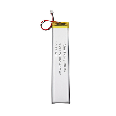 光 Ultra Narrow 1C カスタム リポ バッテリー 3.7V 1250mAh 602197