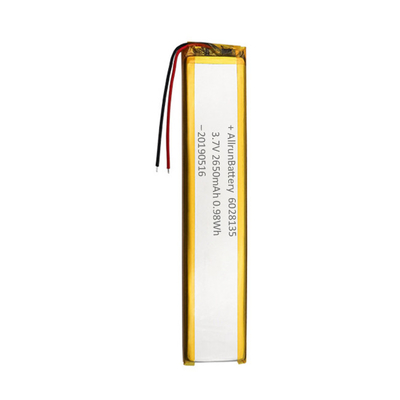 3.7V 2650mAh 李ポリマー電池 6mm 超狭い注文 リポ 電池
