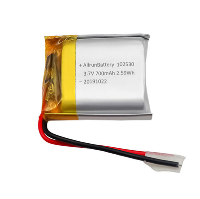 充電式カスタム軽量 リポ バッテリー 3.7 V 700mAh 102530
