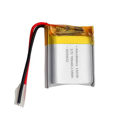 充電式カスタム軽量 リポ バッテリー 3.7 V 700mAh 102530