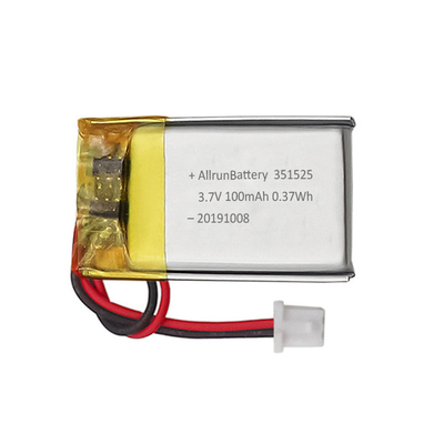 0.37Wh 3.7V 100mAh ミニ リポ バッテリー 充電式 カスタム 351523