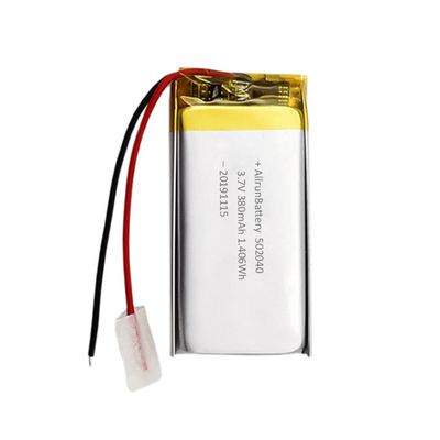 薄い 3.7V 380mAh リポ 電池の注文の李イオン充電式電池