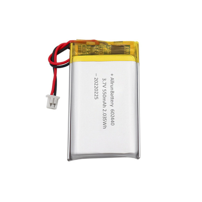注文の強力で薄い再充電可能な リポ 電池 3.7 V 550mAh 602440