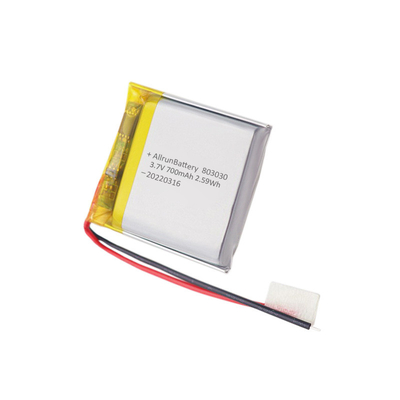 強力な医療用リチウム電池の再充電可能な 3.7 V 700mAh リポ バッテリー