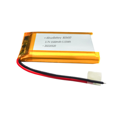 強力な角形バッテリー カスタム 3.7 V 1500mAh リポ バッテリー