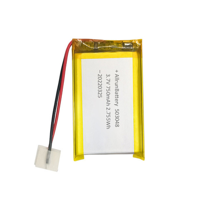 軽い長方形の再充電可能な李ポリマー電池 3.7V 750mAh リポ 電池