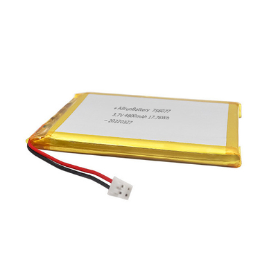 薄いリチウム ポリマー電池3.7V 4800mAhの長方形のリチウム イオン リチウム ポリマー