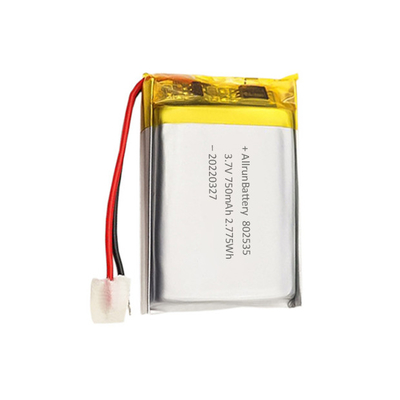 長方形のリチウム ポリマー電池の安全 3.7 V 750mAh リポ 電池