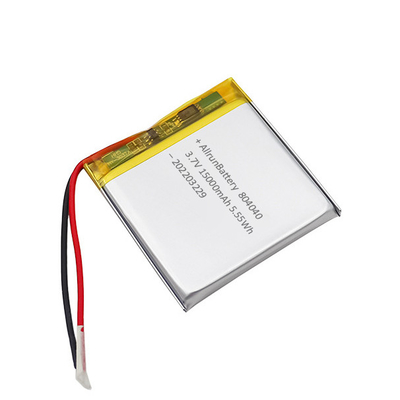長方形のリチウム ポリマー電池 1500mAh 3.7 V 多リチウム電池