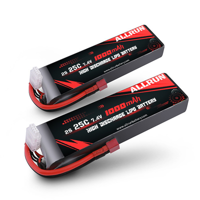 1000mAh 2S 高放電 リポ バッテリー 25C 7.4V リチウム ポリマー バッテリー パック