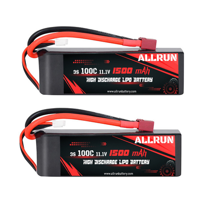 再充電可能な高い放電 リポ バッテリー パック 100C 1500mAh 3S 11.1V