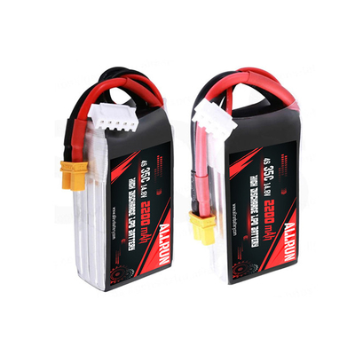 35C 14.8V リポ バッテリー パック 高 C レート 4S 2200mAh リポ バッテリー