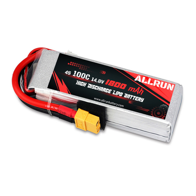 充電式 100C 1800mAh 4S リポ バッテリー 高 C 率 14.8V リポ バッテリーパック