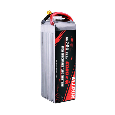 22.2V 25C 医学のリチウム電池の高い C 率 6S 6000mAh リポ 電池