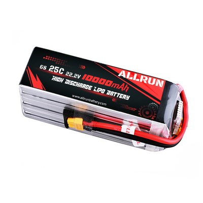 22.2V 6S 10000mAh リポ バッテリー 25C 高 C レート リポ バッテリーパック