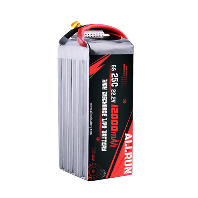 RC 25C 6S 12000mAh リポ バッテリー 22.2V 高 C レート バッテリー パック