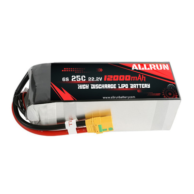 RC 25C 6S 12000mAh リポ バッテリー 22.2V 高 C レート バッテリー パック
