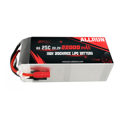 25C 6S 22000mAh リポ バッテリー 22.2V 高 C レート リポ バッテリーパック