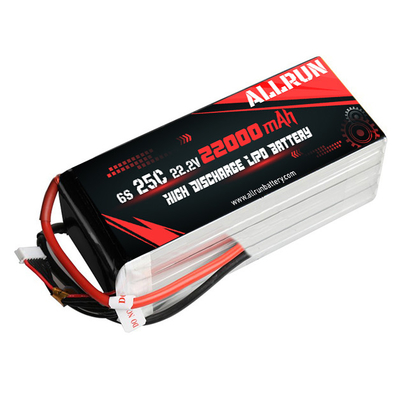 25C 6S 22000mAh リポ バッテリー 22.2V 高 C レート リポ バッテリーパック
