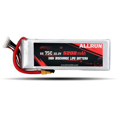 9048155 75C 22.2V 6S 5200mAh 高放電 リポ バッテリーパック