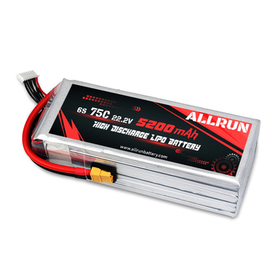 9048155 75C 22.2V 6S 5200mAh 高放電 リポ バッテリーパック