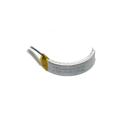 ウェアラブル テクノロジー 20mAh リポ バッテリー 3.8 V リチウム イオン ポリマー バッテリー