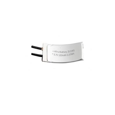 習慣 3.7 V 100mAh リポ 電池 1C はリチウム ポリマー電池を曲げました