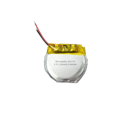 注文の円形のリチウム ポリマー電池 3.7 V 120mAh リポ 電池