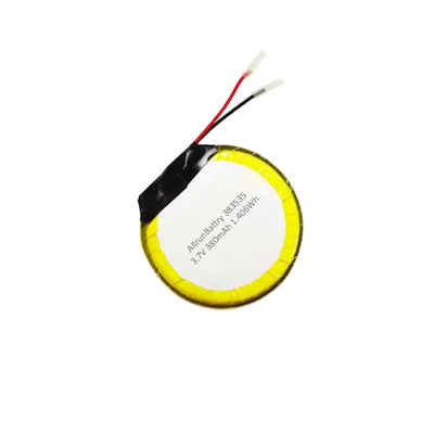 習慣3.7 V 380mAh リポ電池の円形の再充電可能な電池のリチウム ポリマー