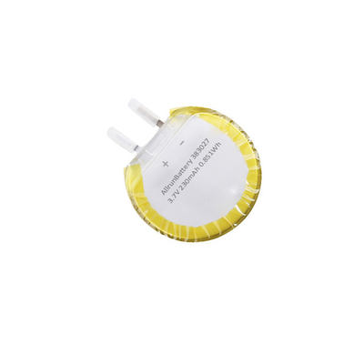 独特な形の注文の円形の リポ 電池セル 3.7V 230mAh 383027