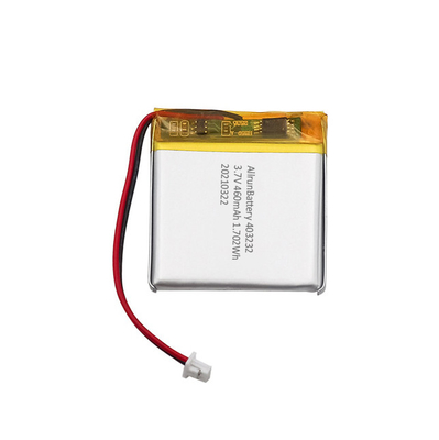 3.7V 460mAh ライト IoT バッテリー パック 充電式スクエア リポ バッテリー パック