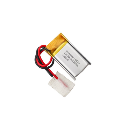 IoTのスマートな装置のための1C 55mAh 3.7 Vの小さい李多電池401119