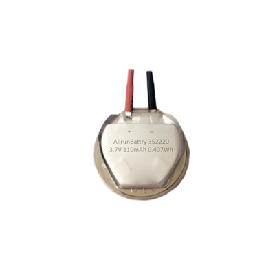 六角形の強力なカスタム リポ バッテリー 3.7 V 110mAh 352220