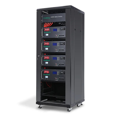 20KW 48V 51.2Vのエネルギー蓄積電池のパック積み重ね可能なサーバー棚LiFePO4電池